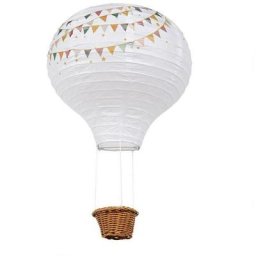 Suspension papier fanions D30 - Blanc