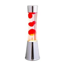Lampe à poser en métal et verre Lave - Rouge