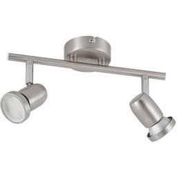 ELC - led Plafonnier 'Simano' en métal pour salon & salle à manger - nickel