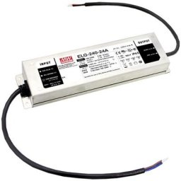 Driver de led Mean Well ELG-240-24AB-3Y à tension constante 240 w 5 - 10 a 22.4 - 25.6 v/dc
