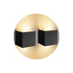 Lot de 2 Led Applique murale 7W chambre Moderne Interieur, Up and Down Design Réglable Lampe,