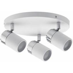 Spotlights Zyli 3 flamme Rondell Blanc / Chrome sans lampe, max. 10W GU10 667,12
