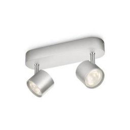 Spot led Star Gris 2x3W - Aluminium - Philips