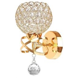 Moderne Lampes Murales en Cristal Style Pendentif en Cristal Lampe Mur Lumière pour Salon Chambre