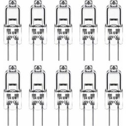 Ampoule Halogene G4, Ampoule G4 12V 10W, blanc chaud 3000K, 150LM, Intensité Variable,