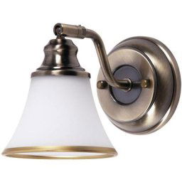 Rabalux - Spot Light bronze verre métallique Grando / blanc Ø11cm l: 24cm b: 11cm h: 14cm