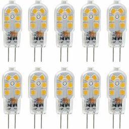 Ampoule led G4 12V, 1W Equivalent 10W Halogène Lampe, Pas De Scintillement 200LM, Blanc Chaud