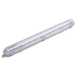 Kit de Réglette led étanche + Tube Néon led 60cm T8 9W - Blanc Neutre 4000K - 5500K - Blanc Neutre