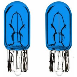 2x ampoule 12V 1.7W T6.5 W2.2x5.2D bleu wedge compteur tableau de bord voiture moto scooter