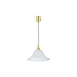 Trio-leuchten - trio leuchten train lampe suspension laiton mat/verre d'albâtre blanc 301700108