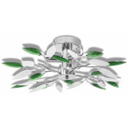 Vidaxl - Plafonnier et bras en forme de feuille Acrylique 3 ampoules E14 Vert