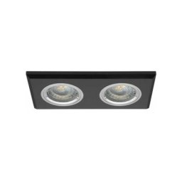 Kanlux - Double Support Spot Encastrable Rectangulaire morta Noir