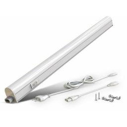 B.k.licht - Réglette led 230V 8W luminaire sous meuble cuisine atelier 8W