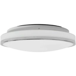 Led Plafonnier Salle De Bain 'Lyss' en verre pour salle de bain - blanc, chromé