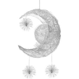 Led Suspension 37CM Lustre Design Lune Luminaire en Aluminium 5 Lampes pour Enfants Chambre