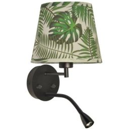 Applique murale pair E27 avec liseuse led 3W Vert - Vert