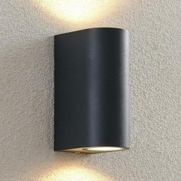 LED Applique Exterieur 'Fijona' en aluminium - gris foncé