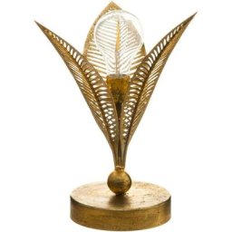Atmosphera - Lampe led Feuille Dorée en Métal H24 -5 créateur d'intérieur - Or