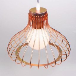 Métal Suspension Or rose Cage Industriel Vintage Suspensions Luminaire Métal Retro Antique
