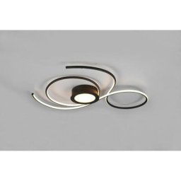 Trio Lighting - Plafonnier Jive Noir mat 1x48W smd led - Noir