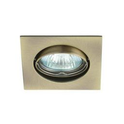 Support Spot Encastrable Carré Orientable NAVI Laiton Mat
