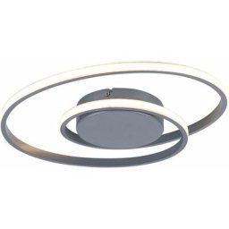 RL - Plafonnier led anneau dimmable design salon lampe de couloir titane réalité lumières R62911187