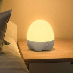 Veilleuse à détecteur de mouvement, lampe de table rechargeable, lampe à changement de couleur