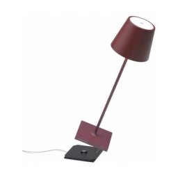 Zafferano - Poldina Pro Bordeaux lampe de table led rechargeable et dimmable