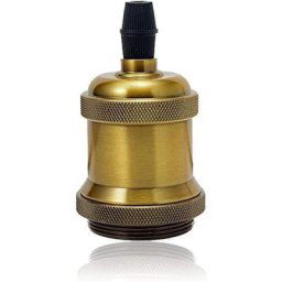 Vintage led Lighting E27 Edison Douille Ampoule Support de Lampe Suspension Plafonnier Vis Ampoule