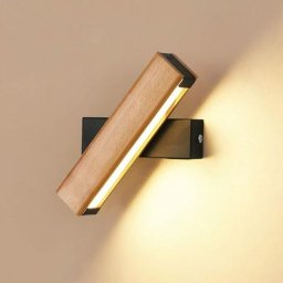 Applique Murale led Rotative à 360° Applique Murale Interieur 21x4x4.5CM 4W Blanc Chaud Base Noire