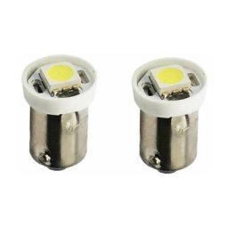 2x ampoule led 12V 4W BA9S blanc 1x smd 5050 moto voiture tracteur remorque