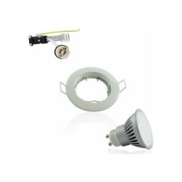 Polar Lighting - Spot Encastrable GU10 Blanc Fixe 7W 3000K Angle Large 120°
