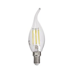 Ampoule à filament led flamme coup de vent, culot E14, 4W cons. (40W eq.), lumière blanche neutre