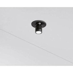 Mini spot led de vitrine 12v orientable encastrable - Décor : Noir Vokil Flux lumineux : 80 lm