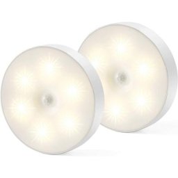 Veilleuse Led, Magnétique lampe detecteur de mouvement interieur avec tampons adhésifs gratuits,