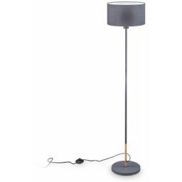 I Lampadaire tissu gris i douille E27 i pour 1 ampoule i Abat-jour en tissu 30 cm i Câble de 140 cm