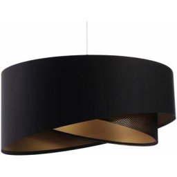 Bps Koncept - Suspension galaxy asymetric - Noir intérieur noir et doré - Noir intérieur noir et