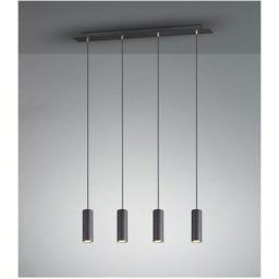 Trio Lighting - Suspensions Marley Noir Mat 4x35W GU10 - Noir