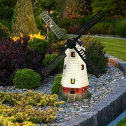 Lampe solaire d'extérieur lampe de jardin moulin à vent, batterie de décoration Résistant aux