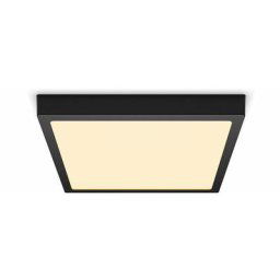 Philips Plafonnier LED SLIM SURFACE, carré, 20W, Noir, 3x29x29, 2700K, 1900 lumen