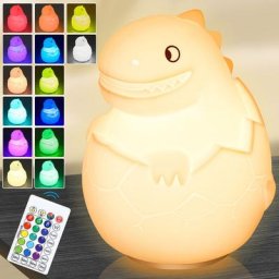 SWANEW Veilleuse Enfant,Dinosaure Veilleuse Prise Electrique Led Rechargeable,Lampe de Chevet