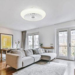 Ventilateur de plafond avec éclairage Plafonnier silencieux avec ventilateur Plafonnier chambre à