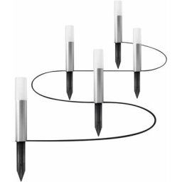 Luminaire extérieur 5 spots smart WiFi garden pole rgbw