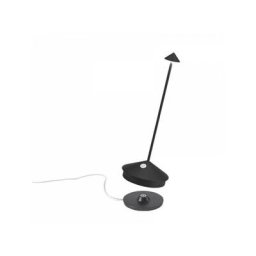 Zafferano - Lampe de table led Pina Pro Matt Black Rechargeable et Dimmable