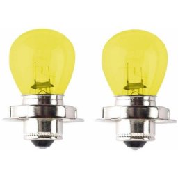 2x ampoule 12V 15W P26S jaune moto scooter cyclomoteur