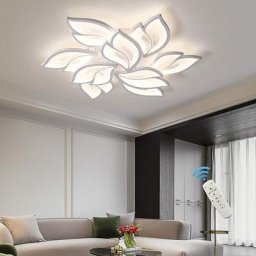 Ganeed Plafonnier LED Moderne, Plafonnier salon à Encastrer en Forme de Fleur Dimmable avec