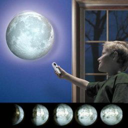 Grundig - Lampe murale Moon Light Lampe de nuit led Phases lunaires Télécommande
