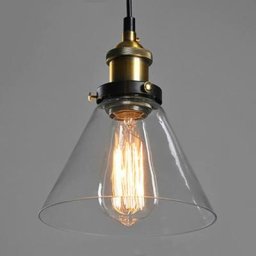 Suspension Luminaire Industrielle Intérieur Vintage Rétro E27 Edison Culot Lustre Abat-jour en