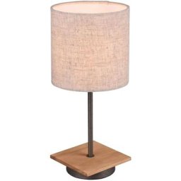 Trio Lighting - Lampe Elmau Nickel Antique 1x40W E14 - Marron Bois Bronze Rouille