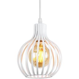 Suspension industrielle vintage métal forme cage corde ajustable pour salon chambre cuisine